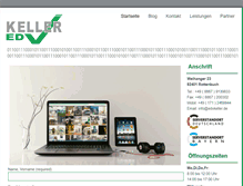 Tablet Screenshot of edvkeller.de